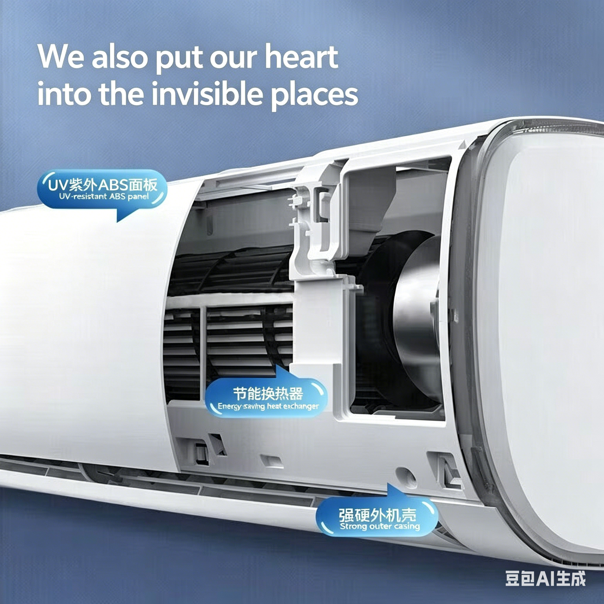 Home Air Conditioner Wall-Mounted Unit, 1.5P Single Cool/1.5P 2P 3P Cool-Heat Inverter, Class 1 Energy Efficiency, Bedroom Wall-Mounted with Bactericidal Function