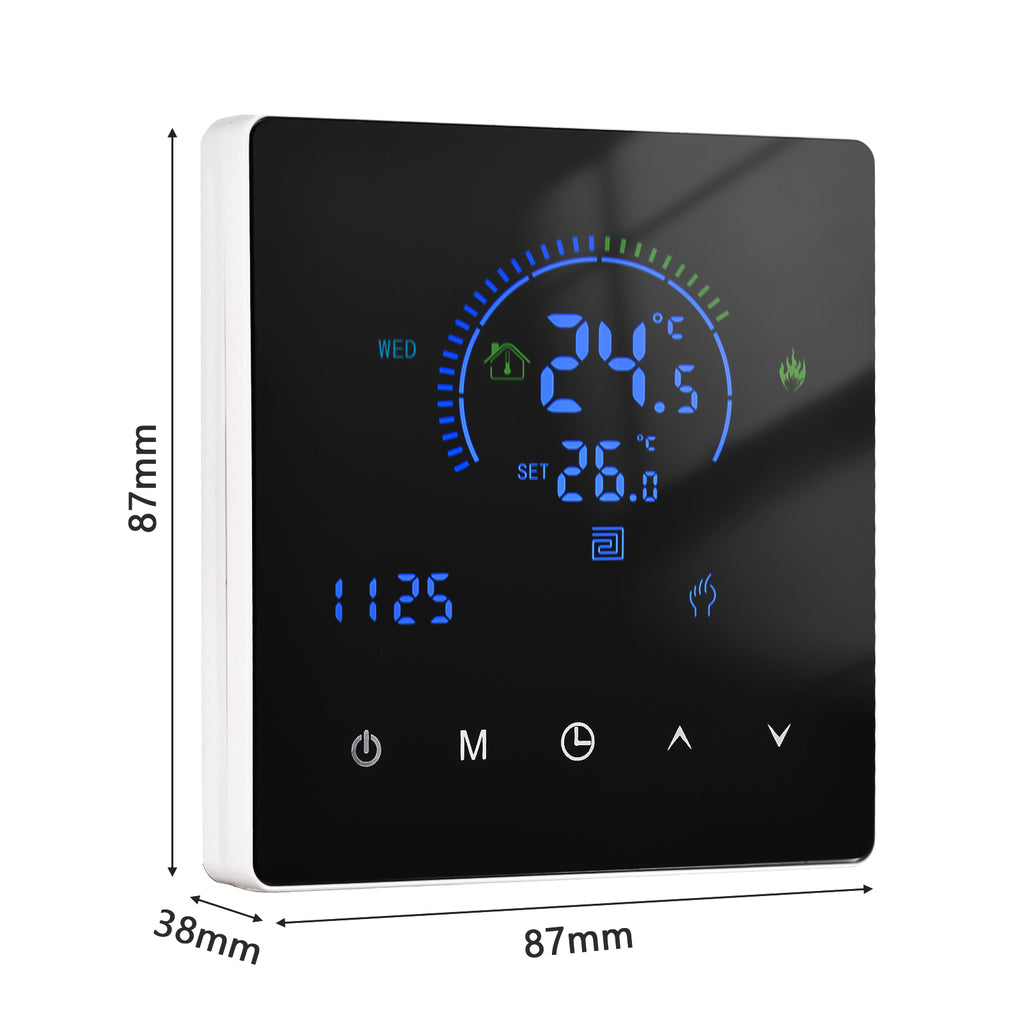 SunAura K2 Intelligent Digital Thermostat – Programmable WiFi Floor Heating Controller