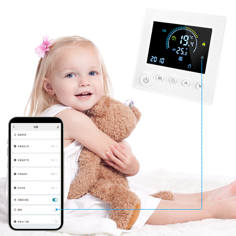 SunAura K1M Intelligent WiFi Thermostat for Electric Floor Heating