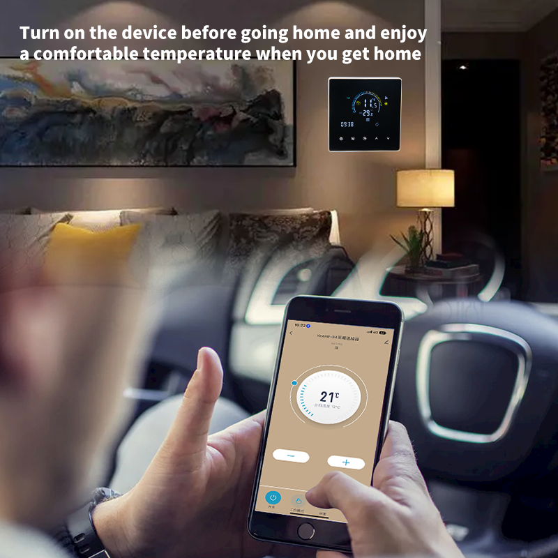 SunAura K2 Intelligent Digital Thermostat – Programmable WiFi Floor Heating Controller